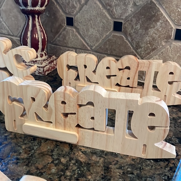 NEW Natural Wood Standing Signs for Classroom - Picture 3 of 15